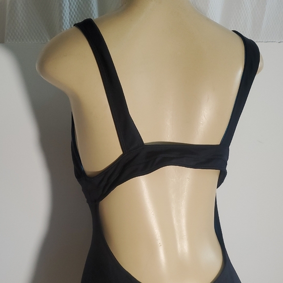 NEW Diane von Furstenberg One Piece Swimsuit Black Size L - Picture 9 of 12